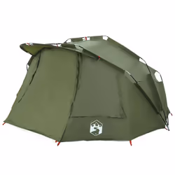 vidaXL Fishing Tent 5-Person Lightweight Tent Camping Tent Shelter Waterproof - olive green - Additional view 4