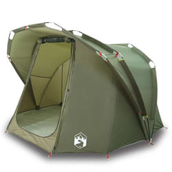 vidaXL Fishing Tent 4-Person Waterproof Lightweight Tent Camping Tent Shelter - green