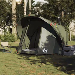 vidaXL Fishing Tent 4-Person Waterproof Lightweight Tent Camping Tent Shelter - green