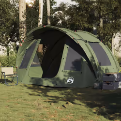 vidaXL Fishing Tent 2-Person Waterproof Lightweight Tent Camping Tent Shelter - green