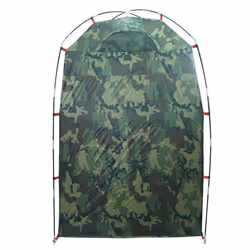 vidaXL Shower Tent Privacy Tent Toilet Tent Shelter Olive Green Waterproof - camouflage - Additional view 8