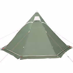 vidaXL Camping Tent Tipi 5-Person Patio Lightweight Tent Dome Tent Waterproof - green - Additional view 4