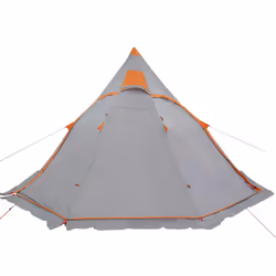 vidaXL Camping Tent Tipi 5-Person Patio Lightweight Tent Dome Tent Waterproof - grey - Additional view 4