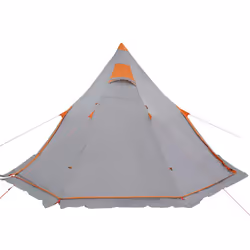 vidaXL Camping Tent Tipi 5-Person Patio Lightweight Tent Dome Tent Waterproof - grey - Additional view 8
