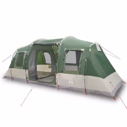 vidaXL Family Tent Tunnel 6-Person Camping Tent Lightweight Tent Waterproof - green