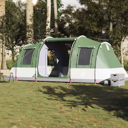 vidaXL Family Tent Tunnel 6-Person Camping Tent Lightweight Tent Waterproof - green