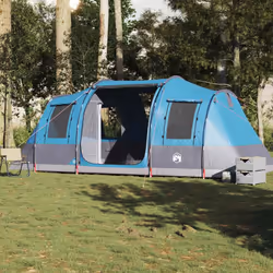 vidaXL Family Tent Tunnel 6-Person Camping Tent Lightweight Tent Waterproof - blue - Additional view 2