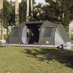 vidaXL Family Tent Tunnel 6-Person Camping Tent Lightweight Tent Waterproof - olive green - Additional view 2