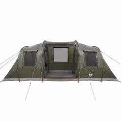 vidaXL Family Tent Tunnel 6-Person Camping Tent Lightweight Tent Waterproof - olive green - Additional view 5
