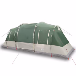 vidaXL Family Tent Tunnel 6-Person Camping Tent Lightweight Tent Waterproof - green