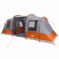 vidaXL Family Tent Tunnel 6-Person Camping Tent Lightweight Tent Waterproof - grey - Additional view 4