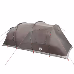 vidaXL Family Tent Tunnel 6-Person Camping Tent Lightweight Tent Waterproof - brown - Additional view 2