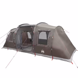 vidaXL Family Tent Tunnel 6-Person Camping Tent Lightweight Tent Waterproof - brown - Additional view 4