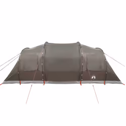 vidaXL Family Tent Tunnel 6-Person Camping Tent Lightweight Tent Waterproof - brown - Additional view 6