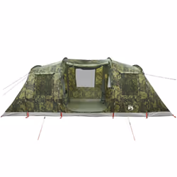 vidaXL Family Tent Tunnel 6-Person Camping Tent Lightweight Tent Waterproof - camouflage - Additional view 5
