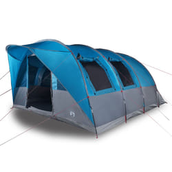 vidaXL Camping Tent Tunnel 5-Person Lightweight Tent Beach Tent Waterproof - blue