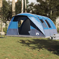 vidaXL Camping Tent Tunnel 5-Person Lightweight Tent Beach Tent Waterproof - blue - Additional view 2
