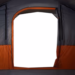 vidaXL Camping Tent Tunnel 5-Person Lightweight Tent Beach Tent Waterproof - grey and orange - Additional view 9
