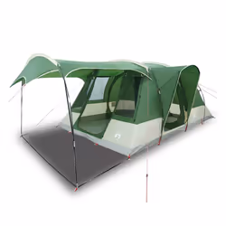 vidaXL Camping Tent Tunnel 5-Person Waterproof Lightweight Tent Dome Tent - green