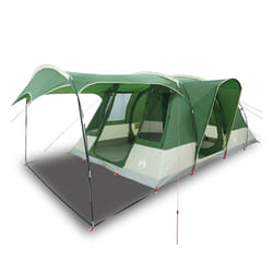 vidaXL Camping Tent Tunnel 5-Person Waterproof Lightweight Tent Dome Tent - green
