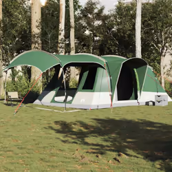 vidaXL Camping Tent Tunnel 5-Person Waterproof Lightweight Tent Dome Tent - green