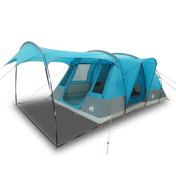 vidaXL Camping Tent Tunnel 5-Person Waterproof Lightweight Tent Dome Tent - blue