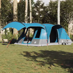 vidaXL Camping Tent Tunnel 5-Person Waterproof Lightweight Tent Dome Tent - blue