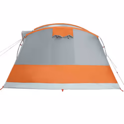 vidaXL Camping Tent Tunnel 5-Person Waterproof Lightweight Tent Dome Tent - grey and orange - Additional view 8