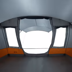 vidaXL Camping Tent Tunnel 5-Person Waterproof Lightweight Tent Dome Tent - grey and orange - Additional view 9