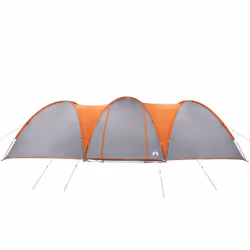 vidaXL Family Tent Dome 8-Person Waterproof Camping Tent Lightweight Tent - grey and orange - Additional view 6