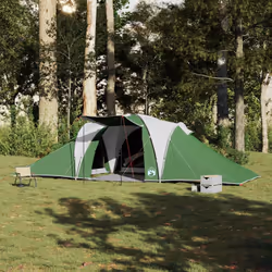 vidaXL Family Tent Dome 6-Person Waterproof Camping Tent Lightweight Tent - green