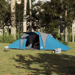 vidaXL Family Tent Dome 6-Person Waterproof Camping Tent Lightweight Tent - blue