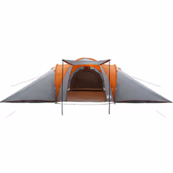 vidaXL Family Tent Dome 6-Person Waterproof Camping Tent Lightweight Tent - grey and orange - Additional view 5