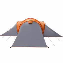 vidaXL Family Tent Dome 6-Person Waterproof Camping Tent Lightweight Tent - grey and orange - Additional view 8