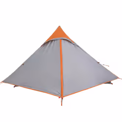 vidaXL Camping Tent 2-Person Lightweight Tent Dome Tent Fabric Waterproof - grey - Additional view 4