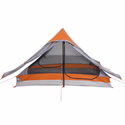 vidaXL Camping Tent 2-Person Lightweight Tent Dome Tent Fabric Waterproof - grey - Additional view 5