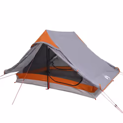 vidaXL Camping Tent 2-Person Lightweight Tent Dome Tent Fabric Waterproof - grey - Additional view 6