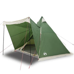 vidaXL Family Tent Tipi 6-Person Camping Lightweight Tent Dome Tent Waterproof - green