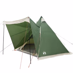 vidaXL Family Tent Tipi 6-Person Camping Lightweight Tent Dome Tent Waterproof - green