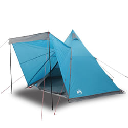 vidaXL Family Tent Tipi 6-Person Camping Lightweight Tent Dome Tent Waterproof - blue