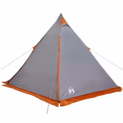 vidaXL Family Tent Tipi 6-Person Camping Lightweight Tent Dome Tent Waterproof - grey - Additional view 7