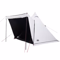 vidaXL Family Tent Tipi 6-Person Camping Lightweight Tent Dome Tent Waterproof - white