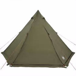 vidaXL Family Tent Tipi 6-Person Camping Lightweight Tent Dome Tent Waterproof - olive green - Additional view 5