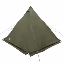 vidaXL Family Tent Tipi 6-Person Camping Lightweight Tent Dome Tent Waterproof - olive green - Additional view 6