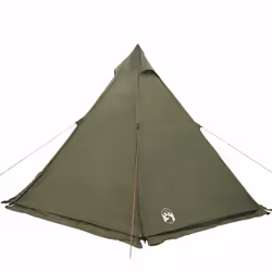 vidaXL Family Tent Tipi 6-Person Camping Lightweight Tent Dome Tent Waterproof - olive green - Additional view 7