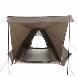 vidaXL Family Tent Tipi 6-Person Camping Lightweight Tent Dome Tent Waterproof - brown - Additional view 4