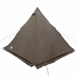 vidaXL Family Tent Tipi 6-Person Camping Lightweight Tent Dome Tent Waterproof - brown - Additional view 6