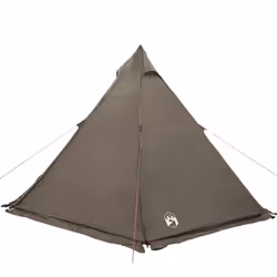 vidaXL Family Tent Tipi 6-Person Camping Lightweight Tent Dome Tent Waterproof - brown - Additional view 7