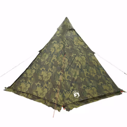 vidaXL Family Tent Tipi 6-Person Camping Lightweight Tent Dome Tent Waterproof - camouflage - Additional view 7