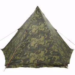 vidaXL Family Tent Tipi 6-Person Camping Lightweight Tent Dome Tent Waterproof - camouflage - Additional view 8